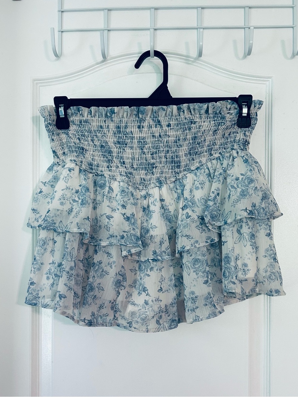 NWT ALTAR'D STATE Floral Boho/Cottage Skort Elastic Waist & Ruffled Skirt Size L